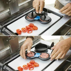 2 Presses à Burger Antiadhésives - Napoleon 6 2 Presses à Burger Antiadhésives - Napoleon -OUTDOORCHEF Boutique 2 presses burger plastique napoleon 0629162700605 2