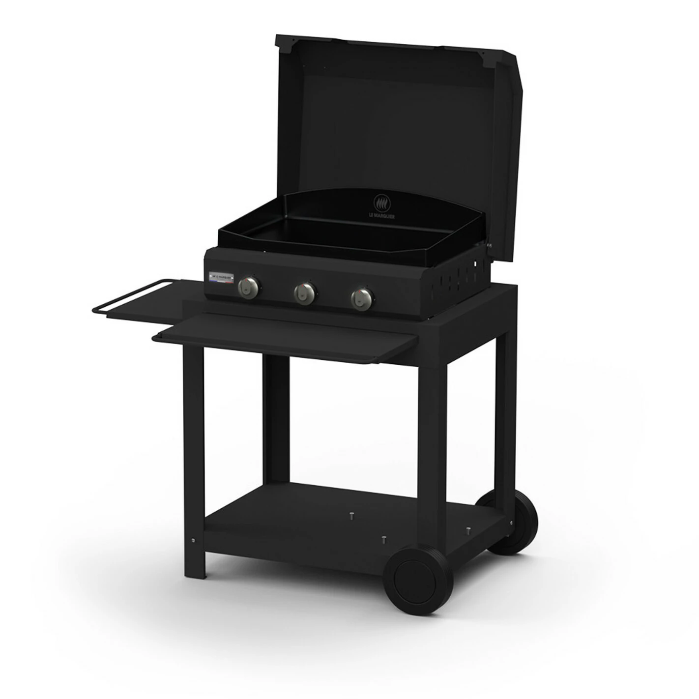 Combo Plancha Gaz Amalia 360 Black Edition (chariot + Capot) - Le Marquier 1 Combo Plancha Gaz Amalia 360 Black Edition (chariot + Capot) - Le Marquier