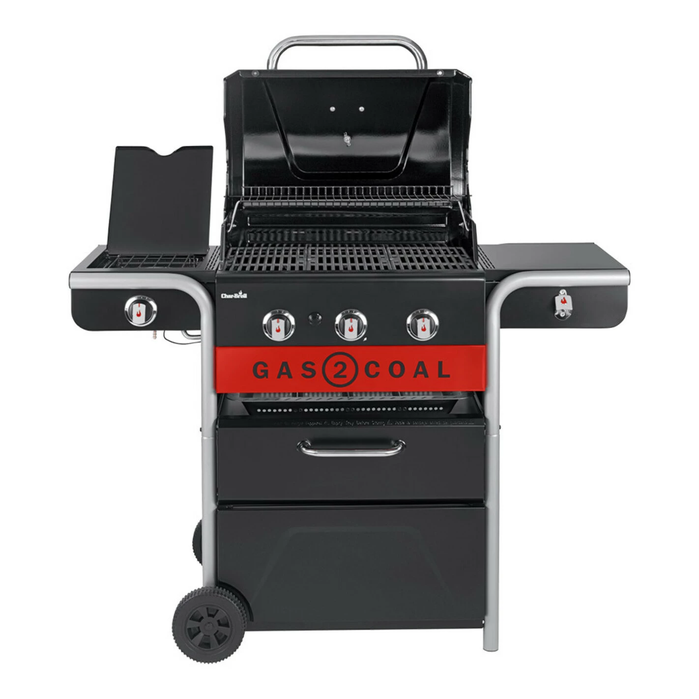 Barbecue Hybride Gaz Et Charbon De Bois Gas2Coal 2.0 330 - Char-Broil 3 Barbecue Hybride Gaz Et Charbon De Bois Gas2Coal 2.0 330 - Char-Broil – Image 3