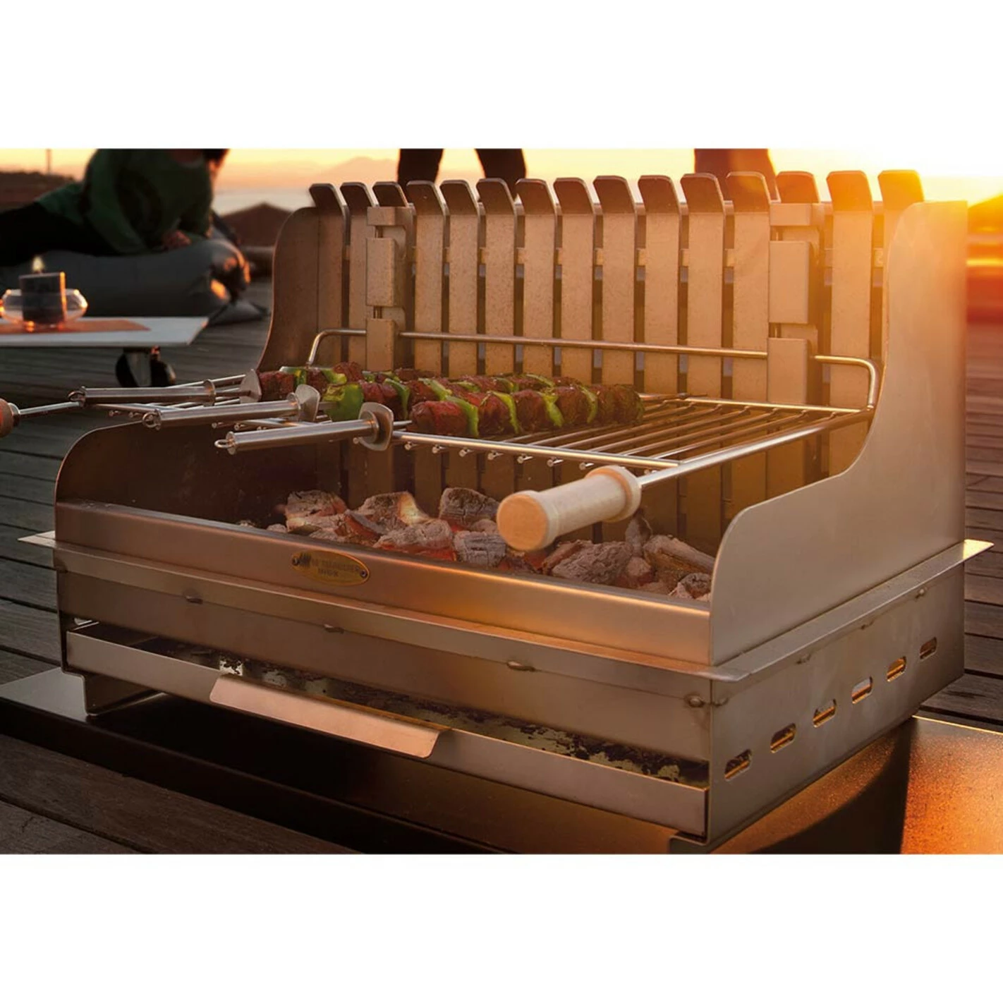 Barbecue Charbon Encastrable Montory Inox Marin - Le Marquier 2 Barbecue Charbon Encastrable Montory Inox Marin - Le Marquier – Image 2