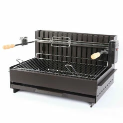 Barbecue Charbon Vulcain Tournebroche 61 X 33 Cm - Le Marquier