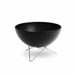 Brasero Rond Acier émaillé Noir Bowl + Pied Bas + Plancha - Höfats -OUTDOORCHEF Boutique bowl hofats pied bas plancha 4260447330931 4