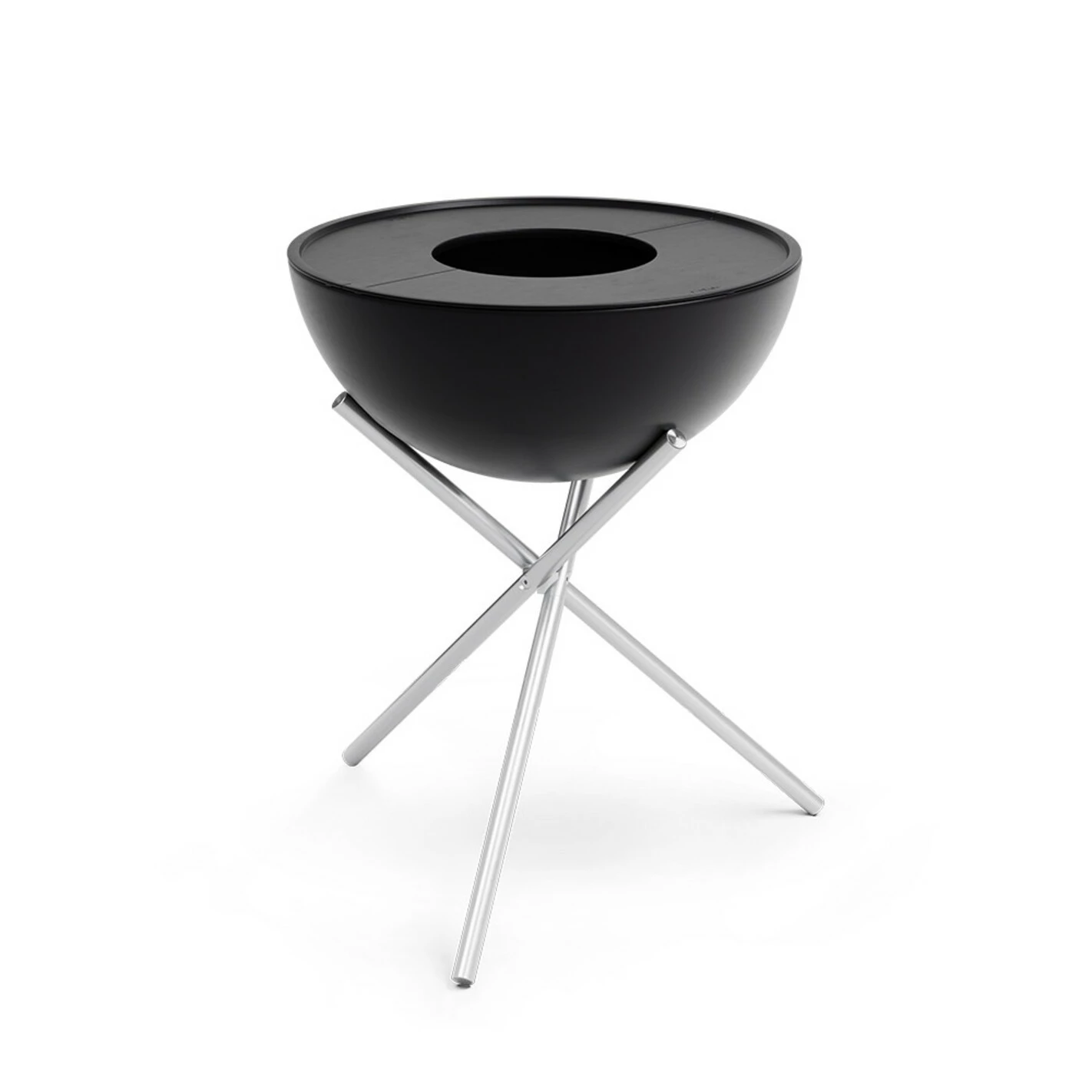 Brasero Rond En Acier émaillé Bowl + Trépied + Plancha - Höfats 1 Brasero Rond En Acier émaillé Bowl + Trépied + Plancha - Höfats