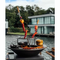 Brasero OFYR Island Noir 100 Tablette Teck + Housse 5 Brasero OFYR Island Noir 100 Tablette Teck + Housse -OUTDOORCHEF Boutique brasero ofyr island noir 100 100 tablette bois 7436933035056 2