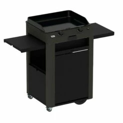 Combo Plancha Gaz Fusion 60 Gris Cargo 2 Brûleurs Avec Chariot - ENO