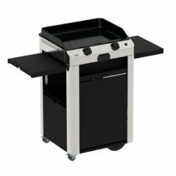 Combo Plancha Gaz Fusion 60 Inox Marin 2 Brûleurs Avec Chariot - ENO