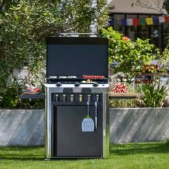 Combo Plancha Gaz Fusion 75 Inox Marin 3 Brûleurs + Chariot - ENO -OUTDOORCHEF Boutique combo fusion 75 inox eno 2020000038122 6