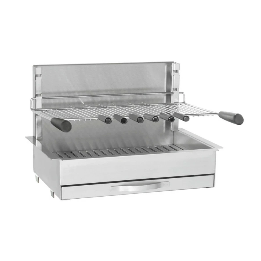 Barbecue Charbon Grilloir 66 Cm Inox - Forge Adour 1 Barbecue Charbon Grilloir 66 Cm Inox - Forge Adour