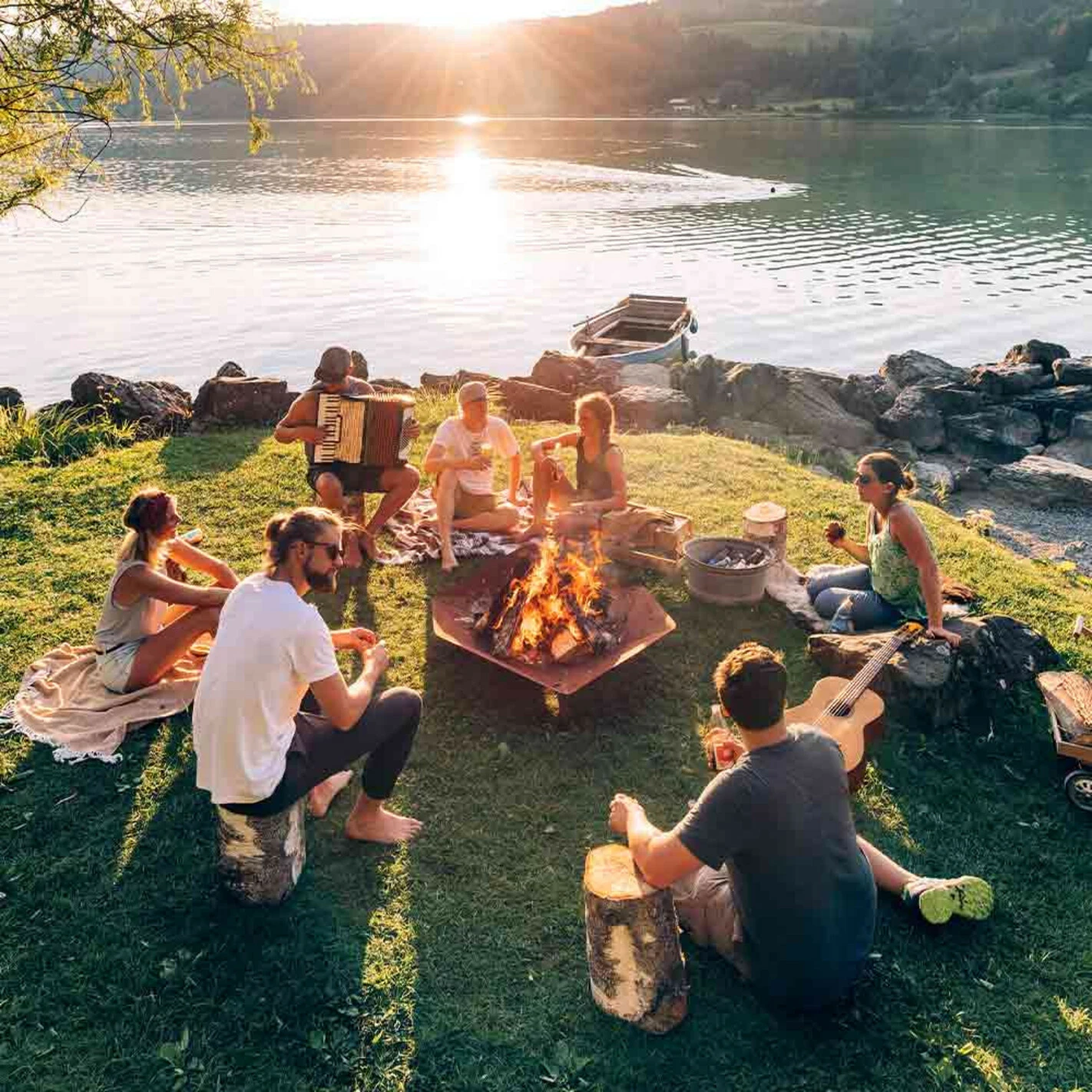 Brasero Corten Triple ⌀120 Cm - Höfats 4 Brasero Corten Triple ⌀120 Cm - Höfats – Image 4