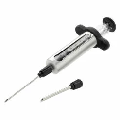 Seringue à Marinade Inox 2 Aiguilles + 2 Brosses - Napoleon