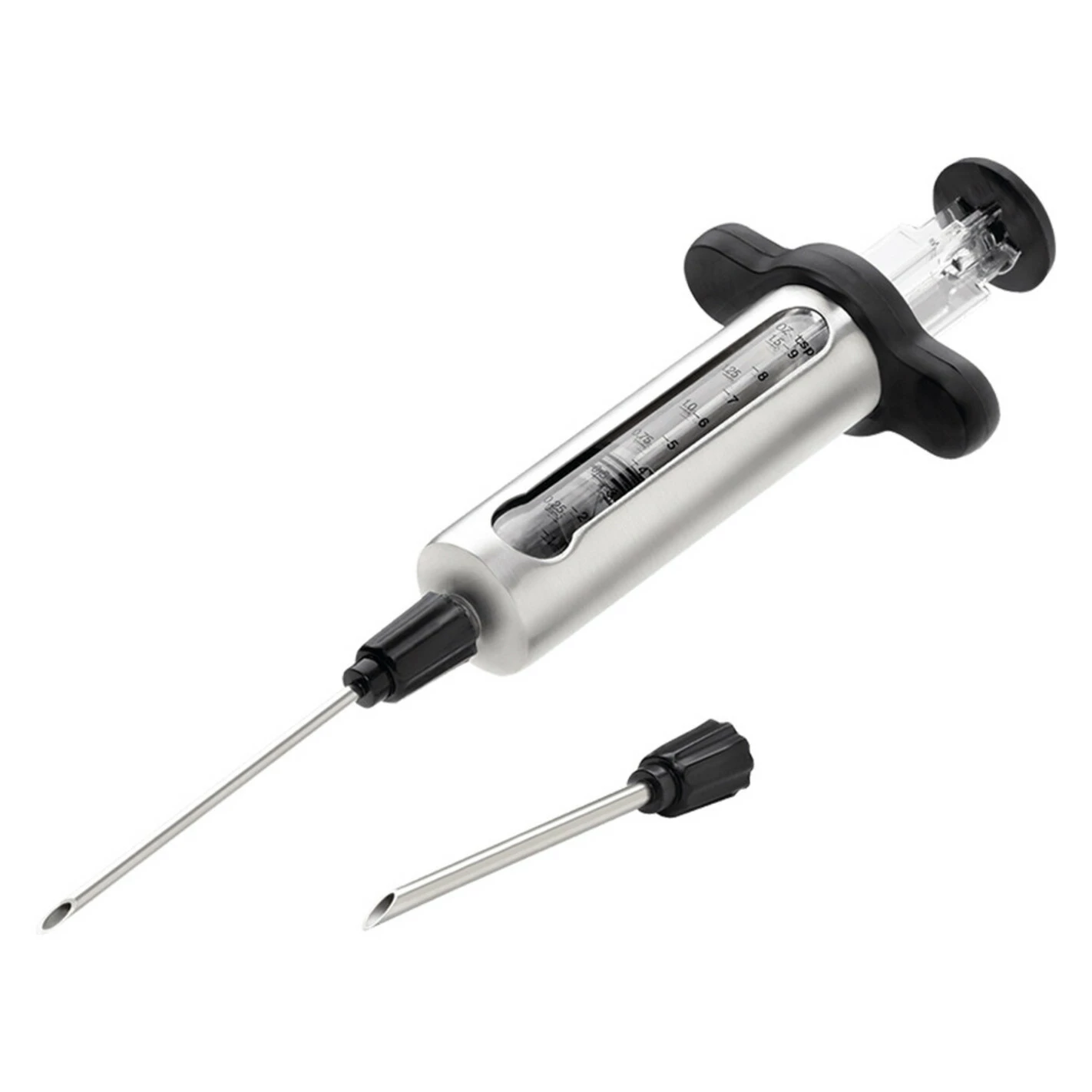 Seringue à Marinade Inox 2 Aiguilles + 2 Brosses - Napoleon 1 Seringue à Marinade Inox 2 Aiguilles + 2 Brosses - Napoleon