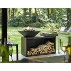 Brasero OFYR Island Noir 100 Céramique + Housse -OUTDOORCHEF Boutique island noir 100 100 ceramique gris fonce 2020000019985 3
