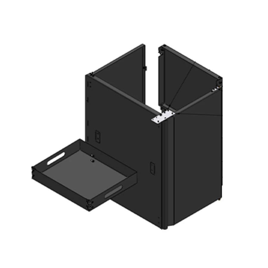 Kit Achille Porte + étagère En Acier Noir - ENO 1 Kit Achille Porte + étagère En Acier Noir - ENO