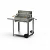Barbecue Charbon Mendy Inox Marin + Chariot Inox + Tournebroche - Le Marquier