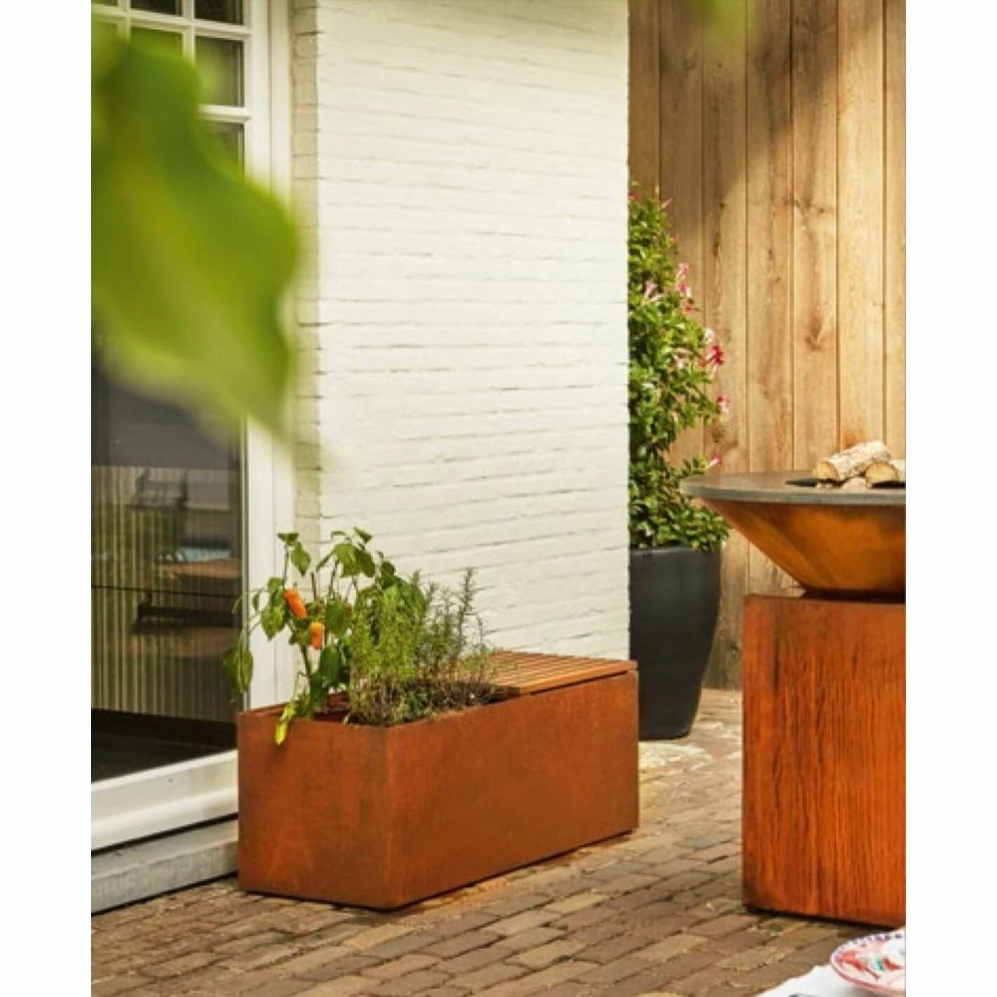 Banc Herb Garden En Acier Corten - Ofyr 2 Banc Herb Garden En Acier Corten - Ofyr – Image 2