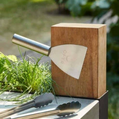 Brasero Plancha Island Corten PRO 100 Bois De Teck + Housse - Ofyr -OUTDOORCHEF Boutique ofyr island pro 100 teck 2020000022121 6