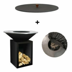 Pack Brasero Storage 100 Noir + Couvercle - OFYR