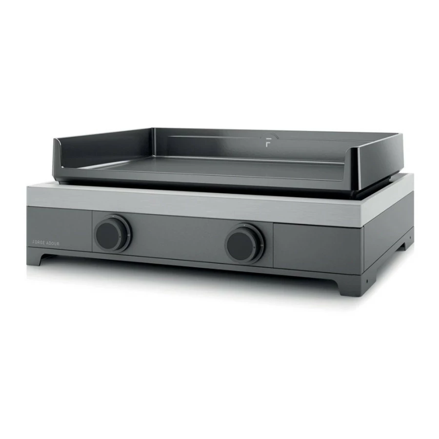 PACK Combo Plancha Gaz Modern 60 Acier Gris / Noir + Chariot + Kit De Nettoyage - Forge Adour 2 PACK Combo Plancha Gaz Modern 60 Acier Gris / Noir + Chariot + Kit De Nettoyage - Forge Adour – Image 2