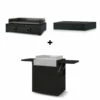 Pack Plancha Gaz Modern 60 Noir - Forge Adour