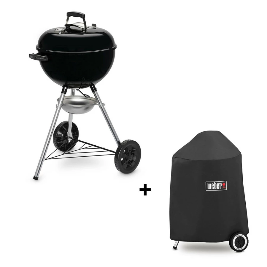 Pack Barbecue Charbon Original Kettle 4710 + Housse - Weber 1 Pack Barbecue Charbon Original Kettle 4710 + Housse - Weber