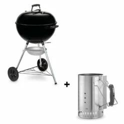 Pack Barbecue Charbon Original Kettle 5710 + Cheminée D'allumage - Weber