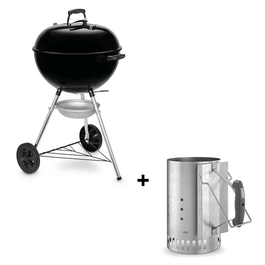 Pack Barbecue Charbon Original Kettle 5710 + Cheminée D'allumage - Weber 1 Pack Barbecue Charbon Original Kettle 5710 + Cheminée D'allumage - Weber