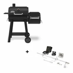 Pack Barbecue Smoke Offset 400 + Rôtissoire - Broil King