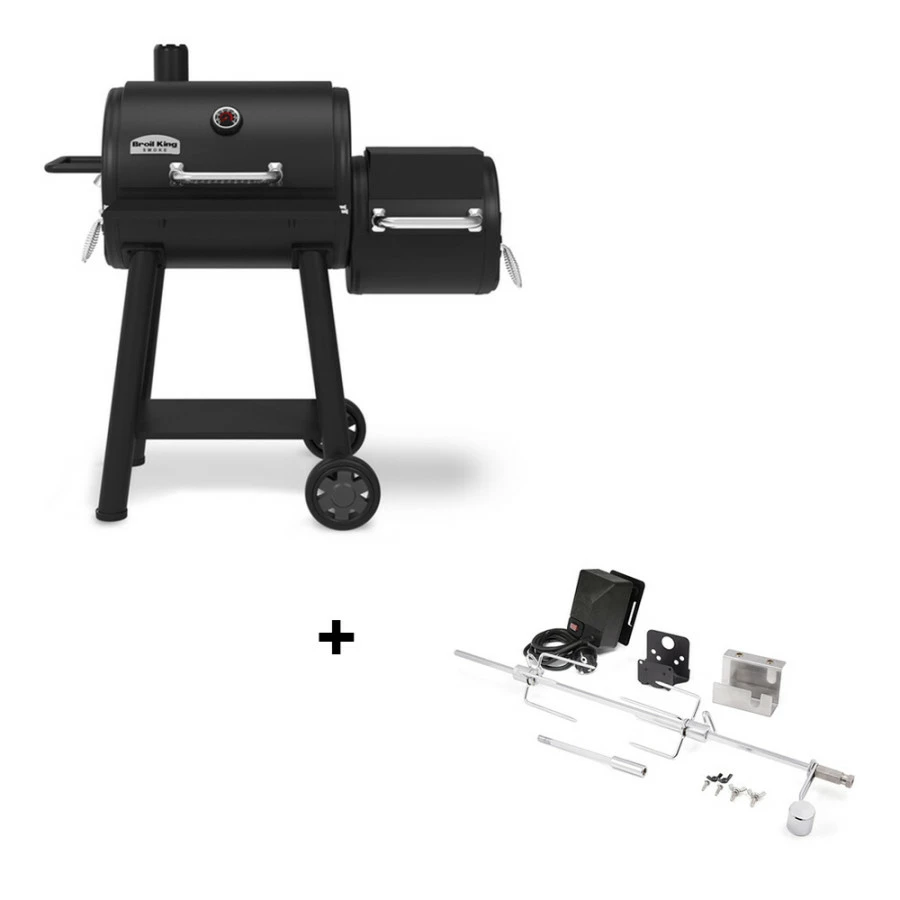 Pack Barbecue Smoke Offset 400 + Rôtissoire - Broil King 1 Pack Barbecue Smoke Offset 400 + Rôtissoire - Broil King