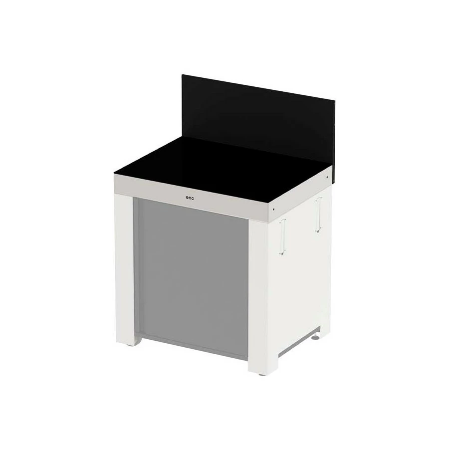 Plan De Travail Pour Cuisine Extérieure MODULO Inox & Noir - ENO 1 Plan De Travail Pour Cuisine Extérieure MODULO Inox & Noir - ENO