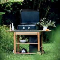 Plancha Gaz Enosign 65 Bleue Navy Avec Capot - ENO* -OUTDOORCHEF Boutique plancha enosign 65 bleue navy capot gaz eno 3224780040088 6