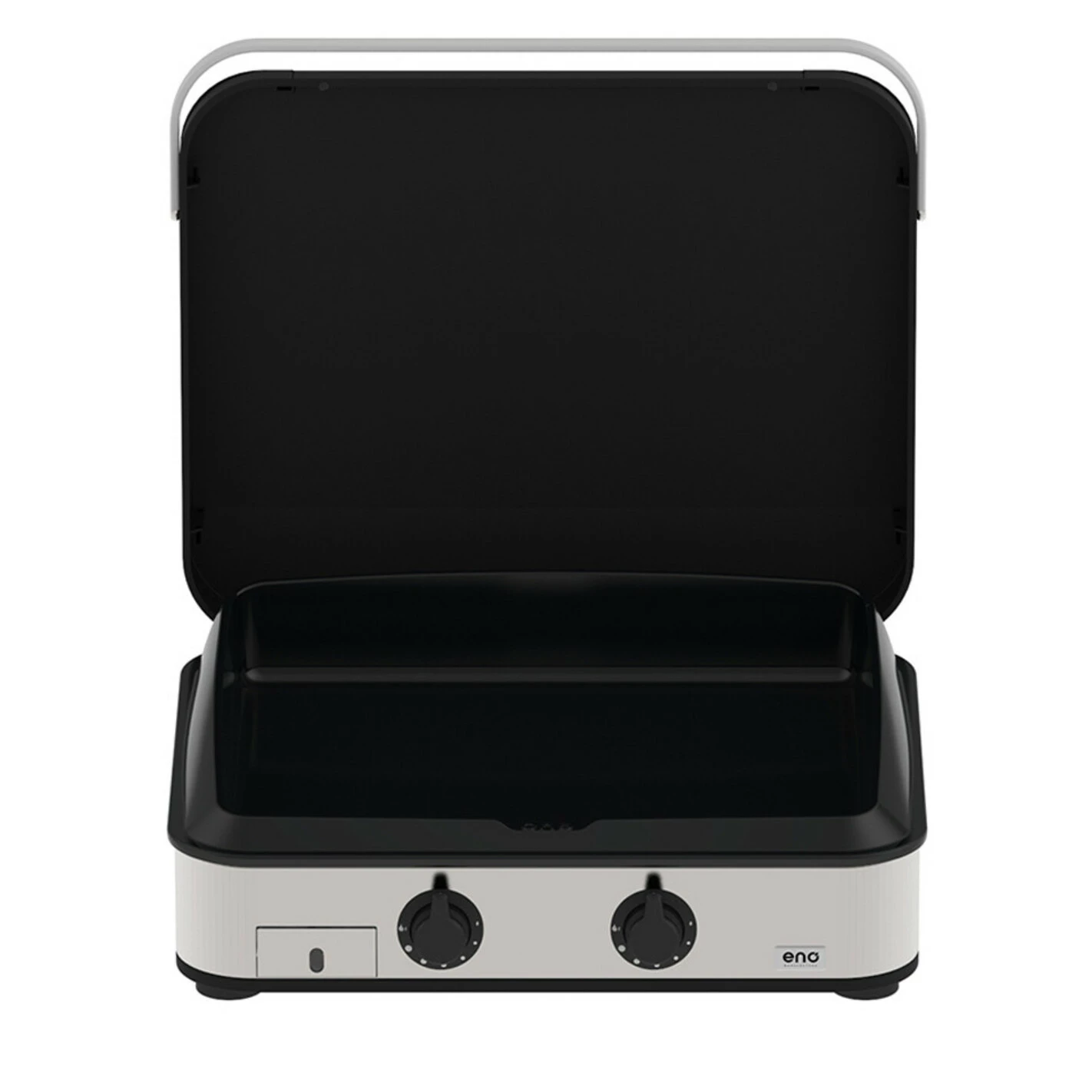 Plancha Enosign 65 Inox Et Noir Avec Capot - ENO* 1 Plancha Enosign 65 Inox Et Noir Avec Capot - ENO*
