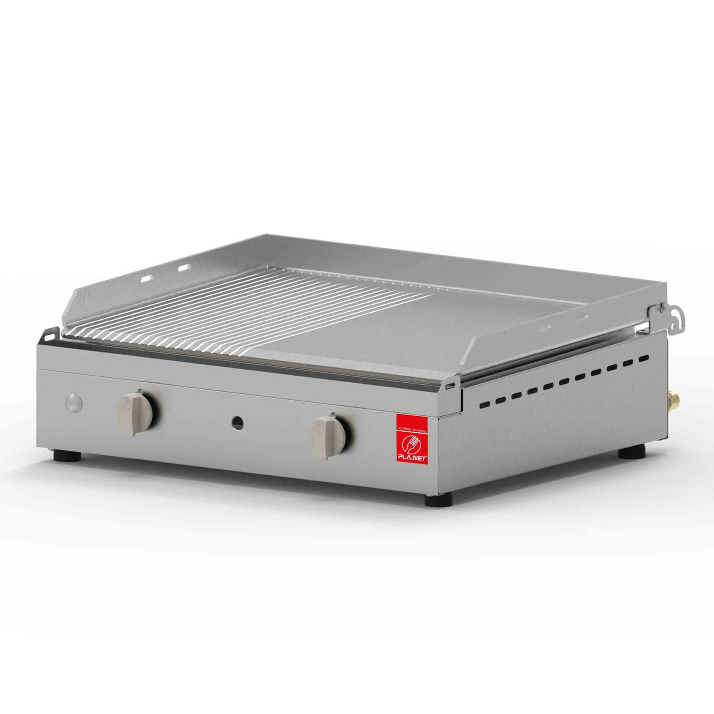 Plancha Gaz Chef 55 Lisse Rainurée - Planet 1 Plancha Gaz Chef 55 Lisse Rainurée - Planet