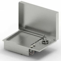 Plancha Gaz Encastrable Oasi 55 Lisse Rainurée Feu Dual - Planet