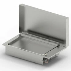 Plancha Gaz Encastrable Oasi 80 Inox Lisse Rainurée - Planet