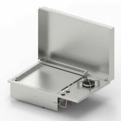 Plancha Inox Gaz Encastrable Oasi 55 Lisse Feu Dual - Planet