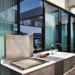 Plancha Gaz Encastrable Oasi 55 Lisse Rainurée - Planet -OUTDOORCHEF Boutique plancha planet inox gaz oasi 55 lisse rainuree 8033945789046 3