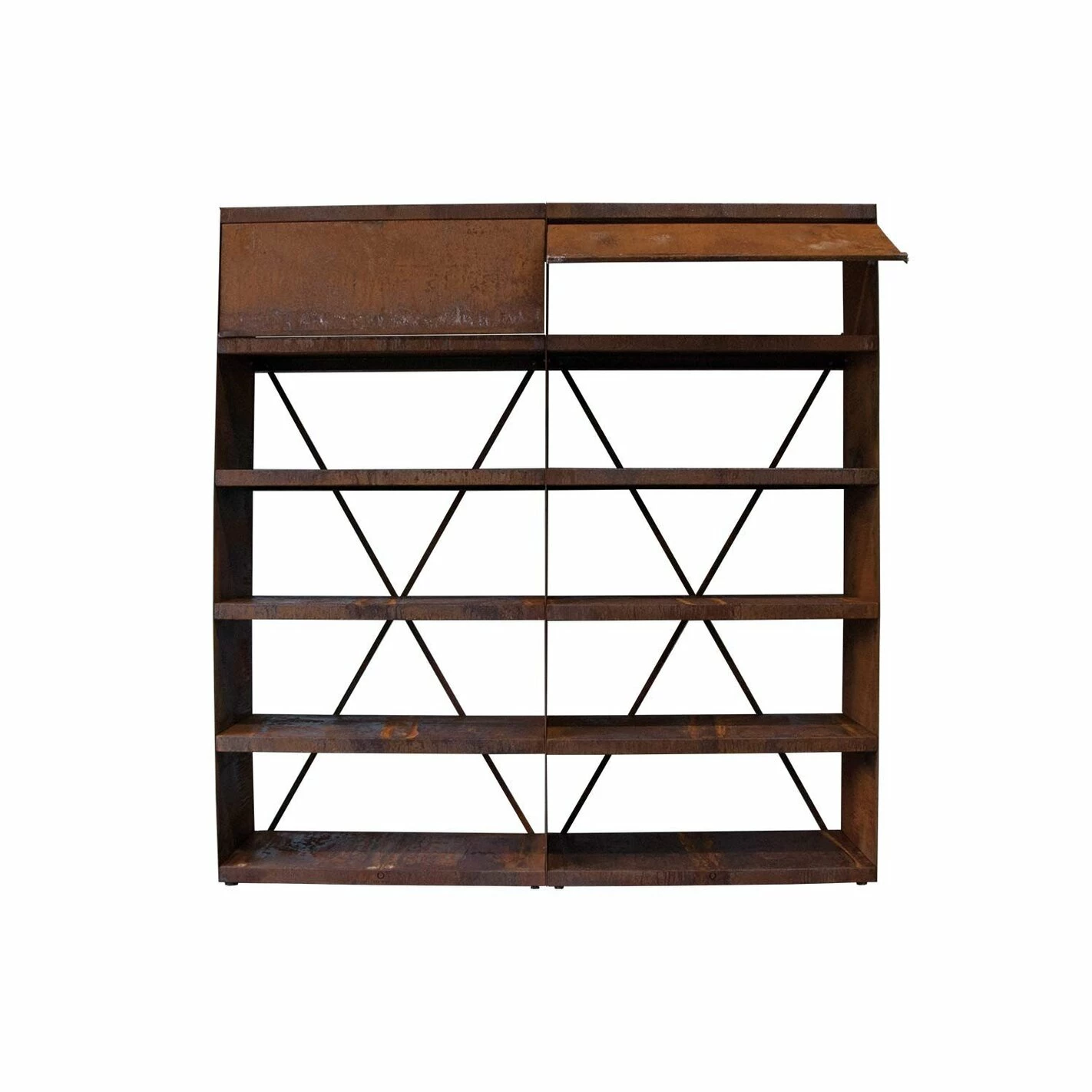 Etagère Range Bois Corten 200 - Ofyr 1 Etagère Range Bois Corten 200 - Ofyr