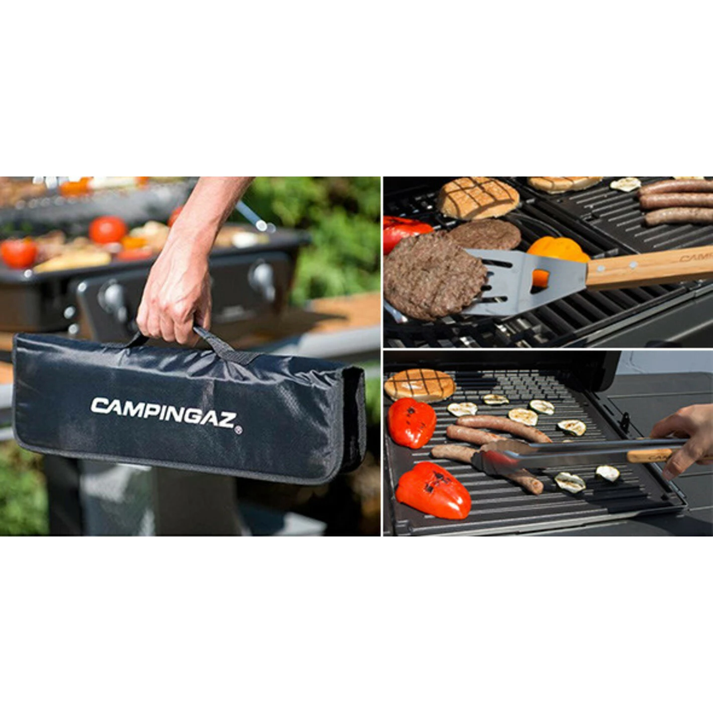 Set 5 Ustensiles Bambou Pour Barbecue Avec Sacoche - Campingaz 4 Set 5 Ustensiles Bambou Pour Barbecue Avec Sacoche - Campingaz – Image 4