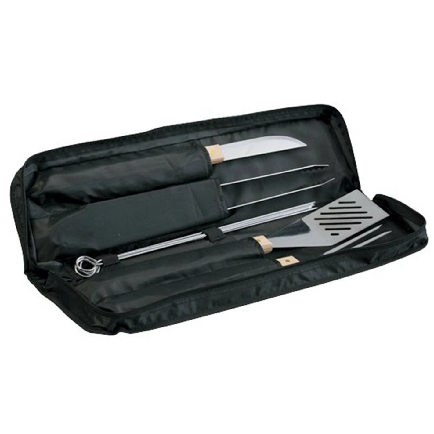 Set 5 Ustensiles Bambou Pour Barbecue Avec Sacoche - Campingaz 1 Set 5 Ustensiles Bambou Pour Barbecue Avec Sacoche - Campingaz