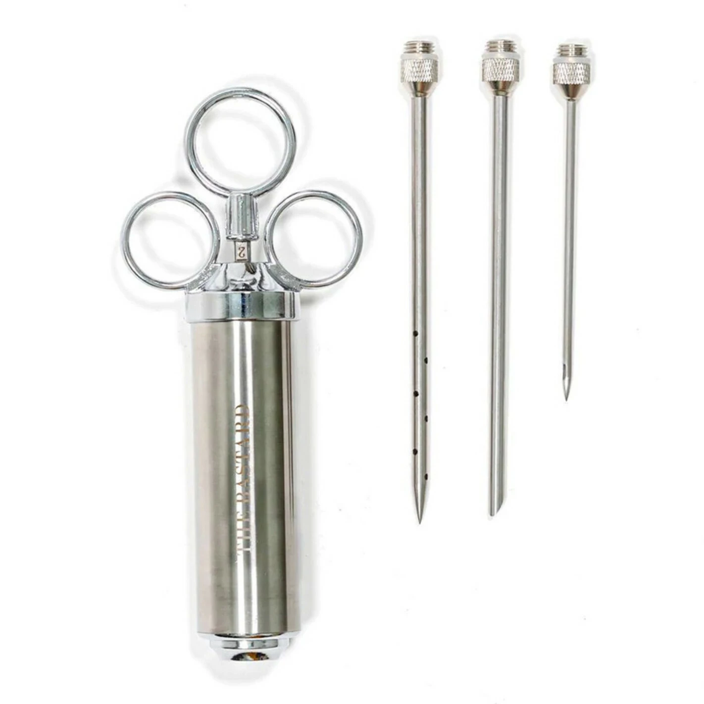 Seringue à Marinade + 3 Aiguilles En Inox Serious Injector - The Bastard 1 Seringue à Marinade + 3 Aiguilles En Inox Serious Injector - The Bastard