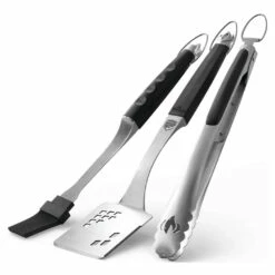 Spatule Coupante + Pinceau Silicone + Pince Inox Premium - Napoleon